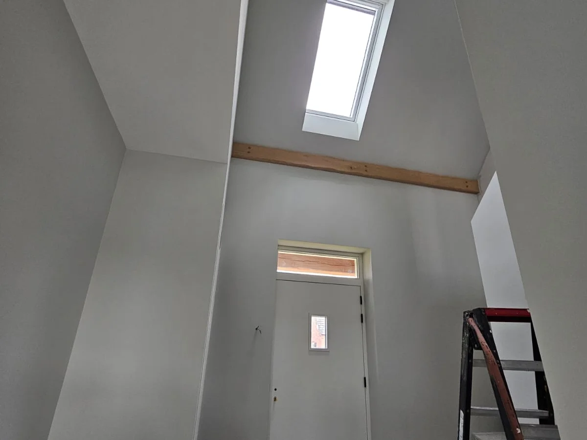 Interieur na schilderwerk